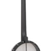 Full back view of the Gold Tone AC-6 Mini banjitar with satin black nato neck