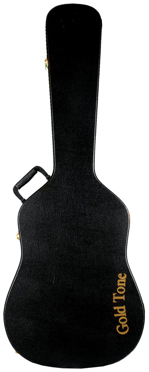 Black Gold Tone hardshell case included with the SM-Weissenborn Plus slide guitar