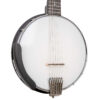Pot of the Gold Tone AC-6 Mini banjitar showing the Remo head, composite rim, and black wooden armrest