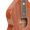Upper bout and hollow square neck of the Gold Tone SM-Weissenborn Plus with maple and mahogany rope binding