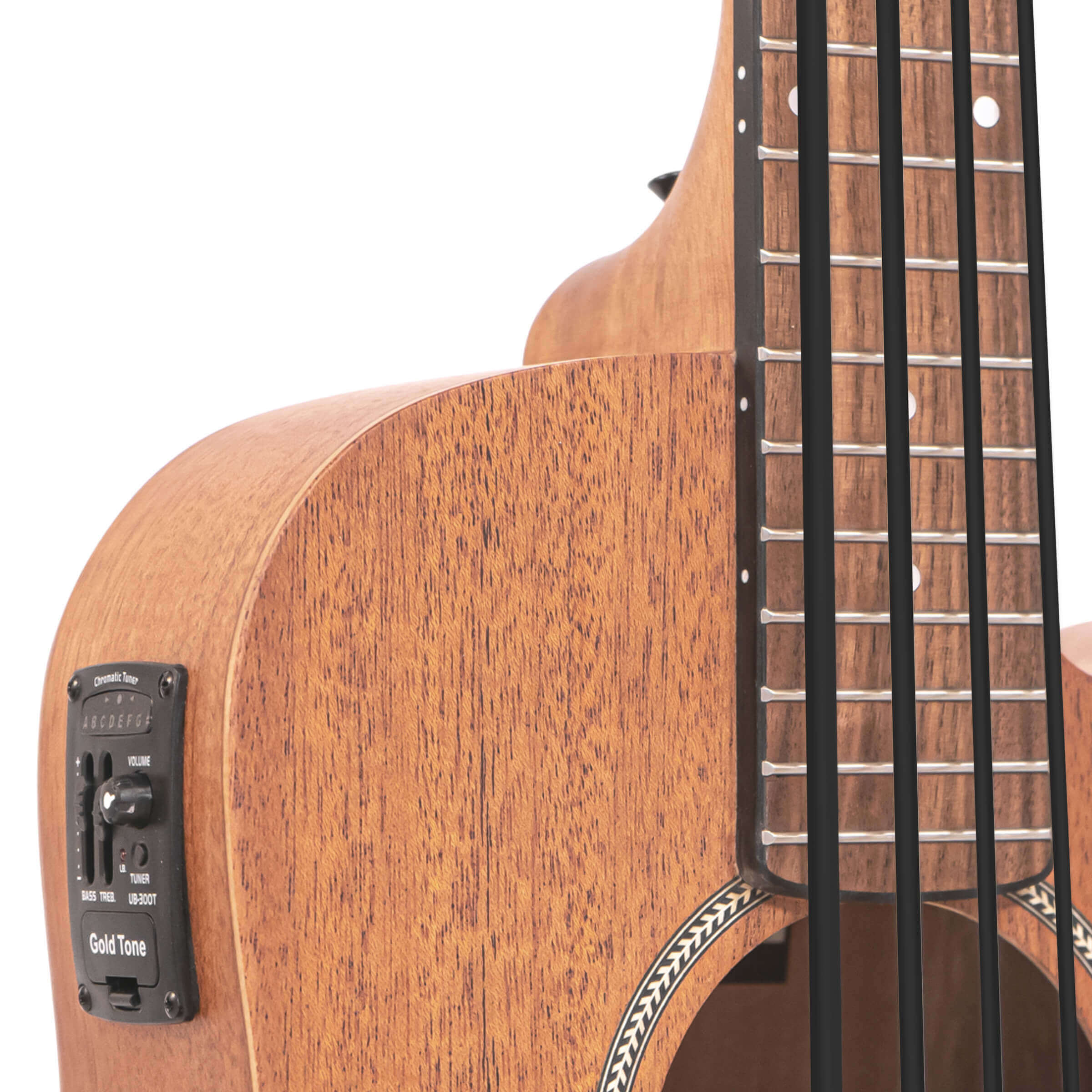 Gold Tone M-Bass25FL 25-Inch Scale Acoustic-Electric MicroBass with Gig Bag - Image 4