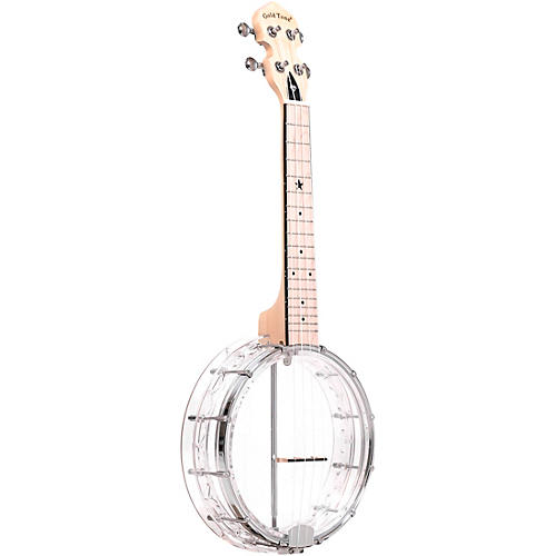 Gold Tone LG-D Little Gem Amethyst See-Through Banjo-Ukulele with Bag