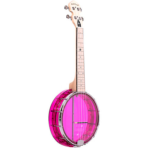 Gold Tone LG-A Little Gem Amethyst See-Through Banjo Ukulele with Bag