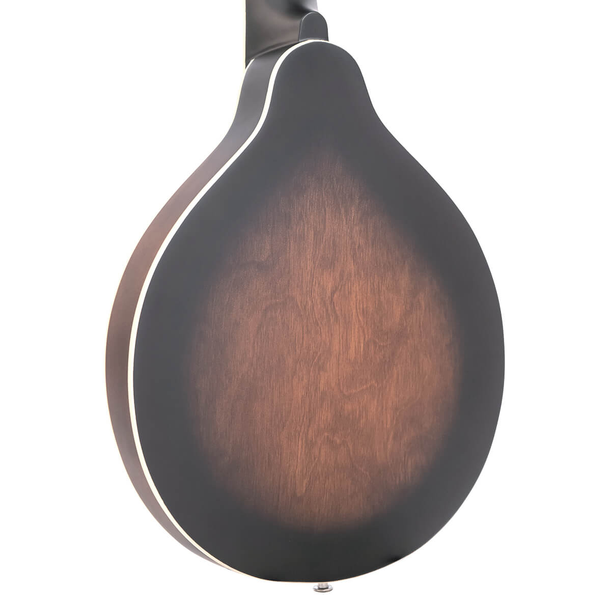 Gold Tone A-6 mando-guitar back view showing maple back in tobacco sunburst satin finish