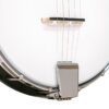 Gold Tone AC-1 left-handed banjo front angle showing rosewood fingerboard and dot inlays