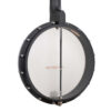 Gold Tone AC-12A banjo back detail showing satin black finish and black ABS binding
