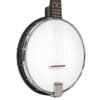 Gold Tone AC-1 acoustic composite banjo front view showing black ABS binding and chrome hardware