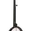 Gold Tone AC-1 banjo back close-up of pot and hardware in satin black finish
