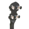 Gold Tone AC-1 banjo headstock detail showing black tuner buttons and Zero Glide nut