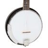 Gold Tone AC-5/L left-handed banjo full front view showing composite resonator and chrome hardware