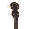 Gold Tone AC-5 acoustic composite banjo headstock front with Gold Tone logo and covered guitar-style tuners