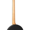 Gold Tone AC-6+/L left-handed banjitar back detail showing coordinator rod access and binding