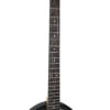 Gold Tone AC-6+ Banjitar neck close-up showing radiused rosewood fingerboard and dot inlays