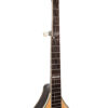 Gold Tone Banjola+ neck detail showing rosewood fretboard, frets, and shooting star inlay