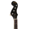 Gold Tone Banjola+ headstock front view with GT planetary tuners and ZeroGlide nut