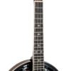Gold Tone Banjolele-DLX neck detail showing ebony fingerboard, snowflake inlays, and ZeroGlide nut