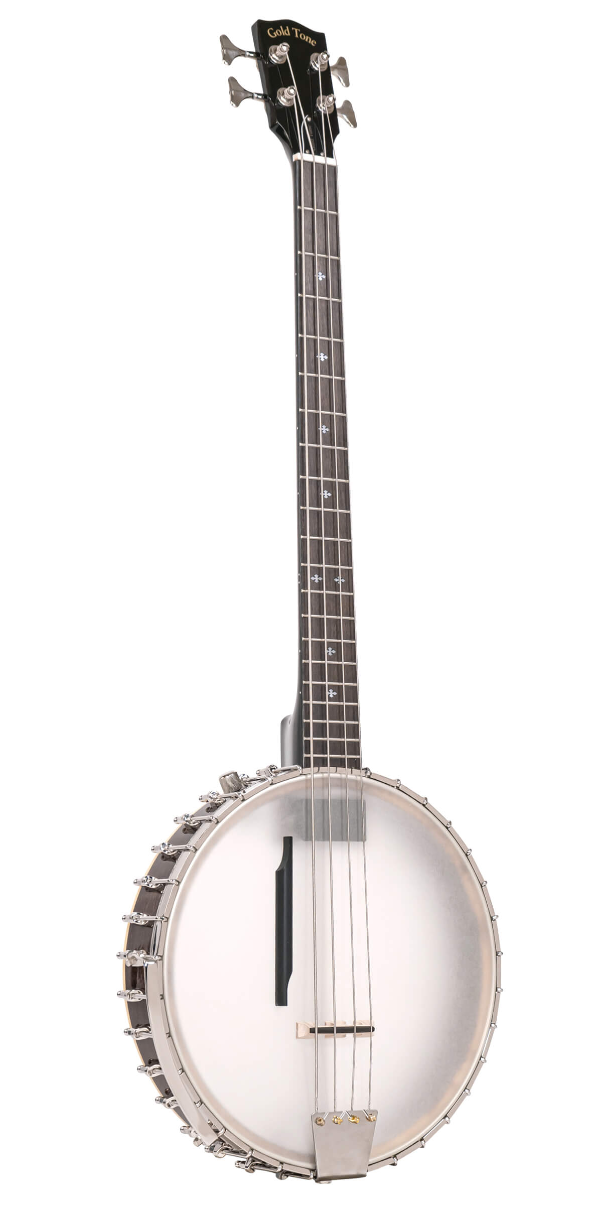 Gold Tone BB-400+ Left-Handed Banjo Bass front view natural finish