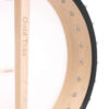 Gold Tone BC-350/L left-handed banjo back view showing 3-ply maple rim and wooden dowel construction