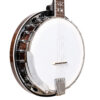Gold Tone BG-150F/L left-handed resonator banjo full front view with chrome hardware and flat flange