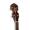 Gold Tone BG-150F/L left-handed banjo headstock showing GT planetary tuners and A-style buttons