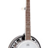Gold Tone BG-Mini bluegrass mini banjo front view with vintage brown high gloss finish