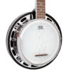 Gold Tone BG-Mini Left-Handed mini banjo full front view showing resonator and hardware
