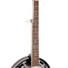 Gold Tone BG-Mini Left-Handed banjo neck detail showing rosewood fingerboard and snowflake inlays