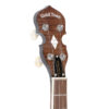 Gold Tone BG-Mini Left-Handed banjo headstock showing A-style design and planetary tuners