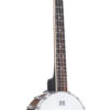 Gold Tone concert-scale banjo ukulele front view showing vintage brown finish and Fiberskyn head