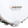 Gold Tone BUC Banjo Ukulele front detail showing cream binding and rosewood fingerboard