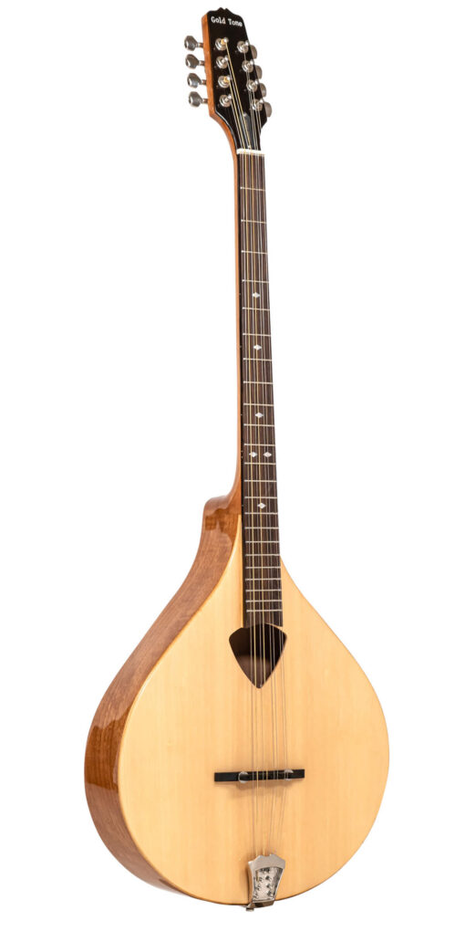 Gold Tone BZ-500 Irish Bouzouki full front view in natural high gloss finish