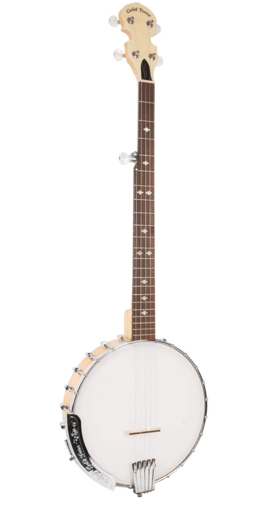 Gold Tone CC-100+ Cripple Creek 5-string banjo front view in natural high gloss finish