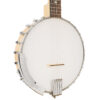 Gold Tone CC-100 left-handed banjo full front view showing chrome hardware and snowflake inlays