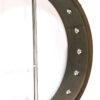 Gold Tone CC-50 left-handed open-back banjo back view showing multi-ply maple rim