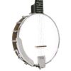Gold Tone CC-50 Cripple Creek open back banjo pot and Terminator tailpiece closeup