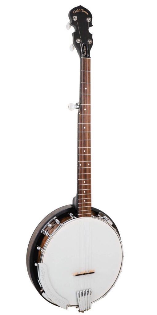 Gold Tone CC-50RP Cripple Creek resonator 5-string banjo front view, Yellow Springs Ohio