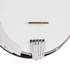Gold Tone CC-50RP Cripple Creek resonator banjo Terminator tailpiece and maple bridge with ebony cap closeup