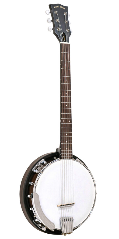 Gold Tone CC-Banjitar Left-Handed 6-String Banjo Guitar with Pickup and Gig Bag