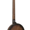 Gold Tone CC-Banjitar left-handed resonator back detail and vintage brown satin finish