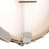 Gold Tone CC-Carlin12/L left-handed open-back banjo front detail showing 12-inch Remo Renaissance head