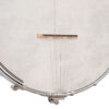 Gold Tone CC-OT/L left-handed banjo front detail showing No Knot tailpiece and chrome hardware
