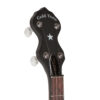 Gold Tone CC-OTA banjo headstock showing Gold Tone planetary tuners and B-style buttons