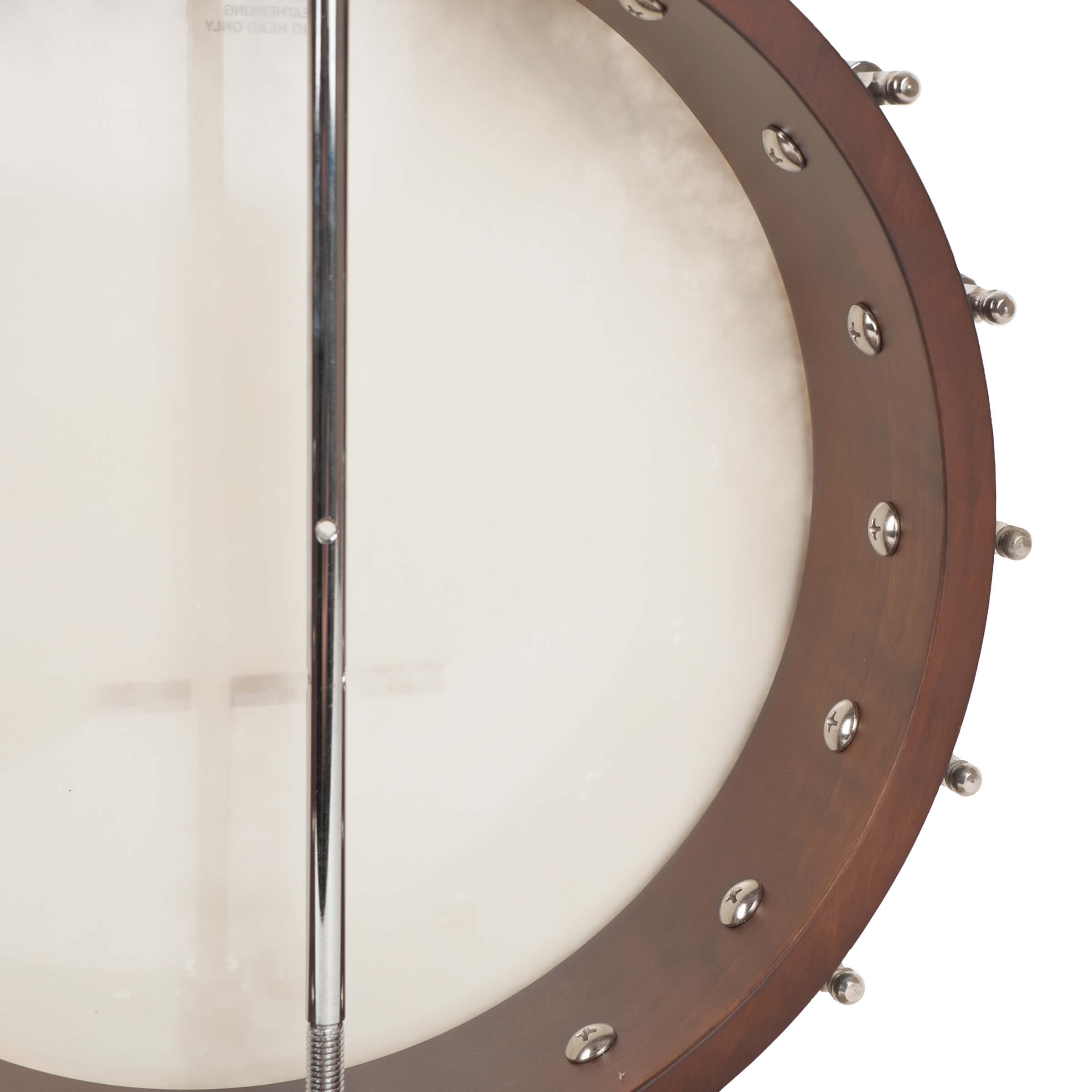 Gold Tone CC-OT banjo back view showing maple rim and vintage brown satin finish