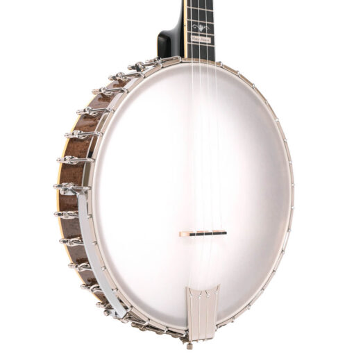 Gold Tone CEB-5 cello banjo front view showing 14-inch pot and nickel hardware