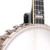 Gold Tone CEB-5 cello banjo front detail showing white ABS binding and vintage brown finish