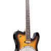 Gold Tone ES-Banjitar electric 6-string banjo guitar in tobacco sunburst finish, front view
