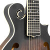 Gold Tone F-12 mando-guitar front three-quarter view showing F-style body and trapeze tailpiece