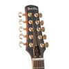 Gold Tone F-10 mandolin headstock front view with gold-plated tuners and Zero Glide nut