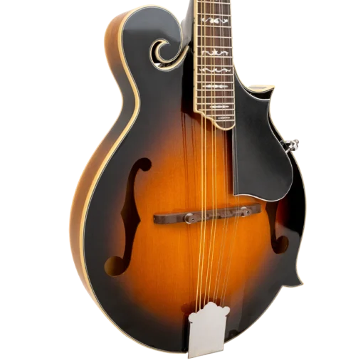 Gold Tone GM-35 mandolin full front view in tobacco sunburst high gloss finish