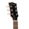 Gold Tone GT-500/L left-handed banjitar headstock showing sealed guitar-style tuners and B-style buttons
